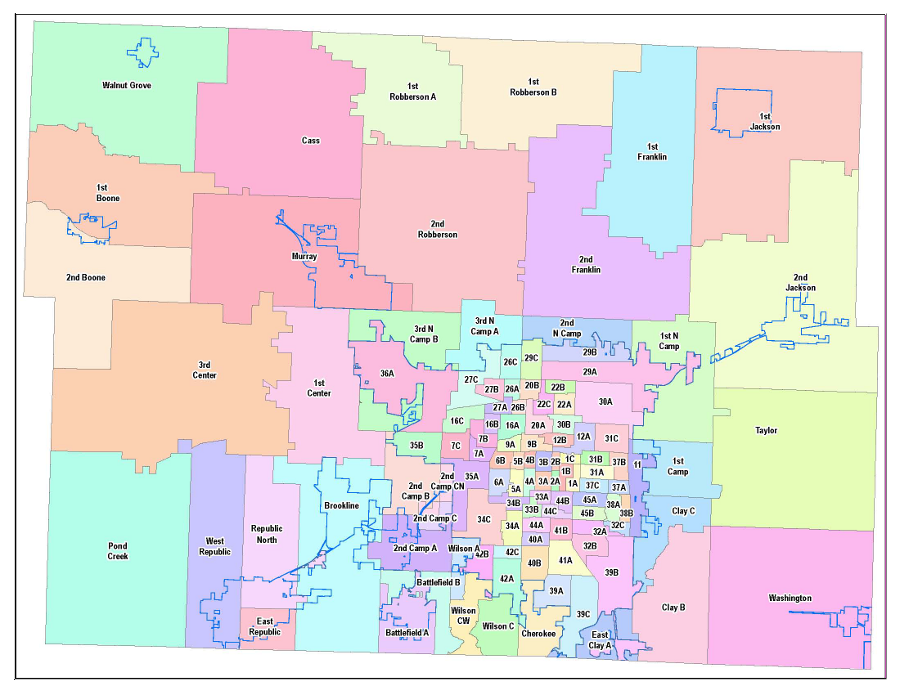 Springfield Mo Zip Code Map County Clerk